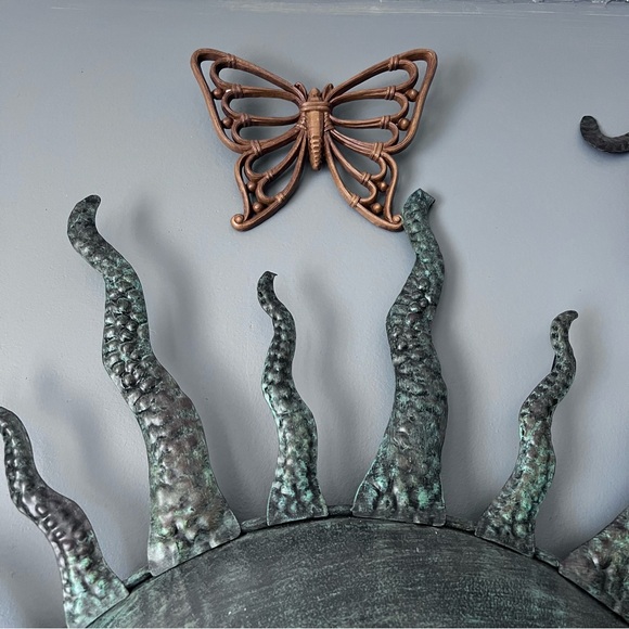 Set of 3 Vintage 70s butterfly wall hangings art retro boho home decor - Picture 4 of 6